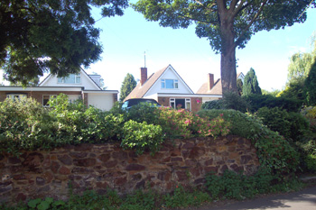 Modern houses built on the site of the Baptist chapel in Gig Lane June 2008